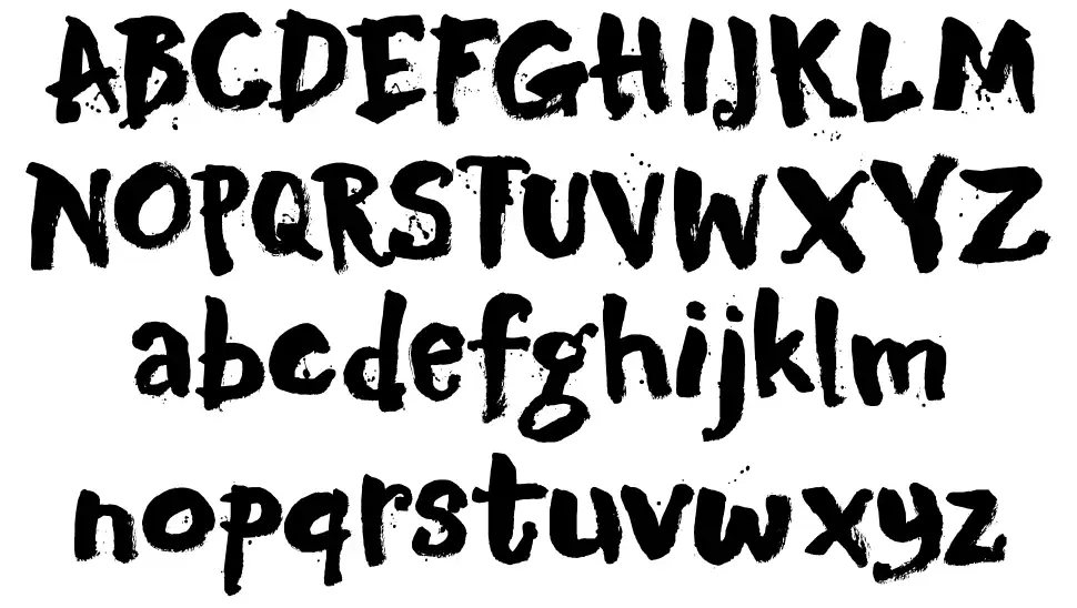 DK Motley Crewfont specimens