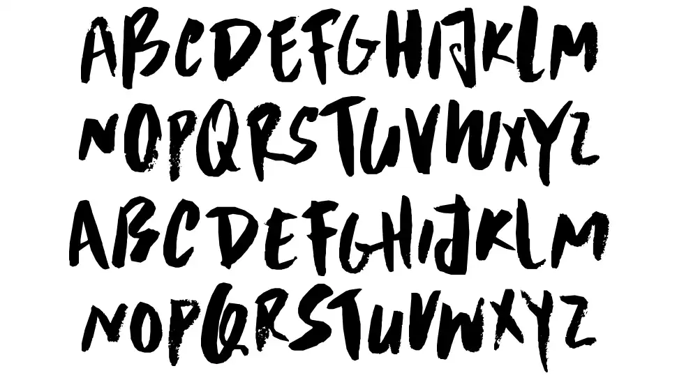 DK Scrawny Catfont specimens