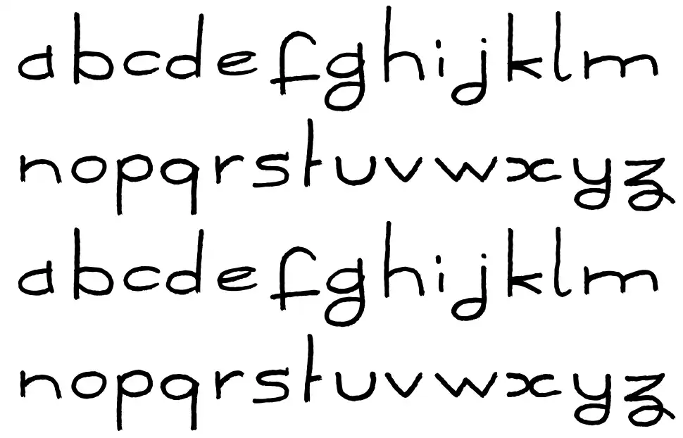 Dker FinePointfont specimens