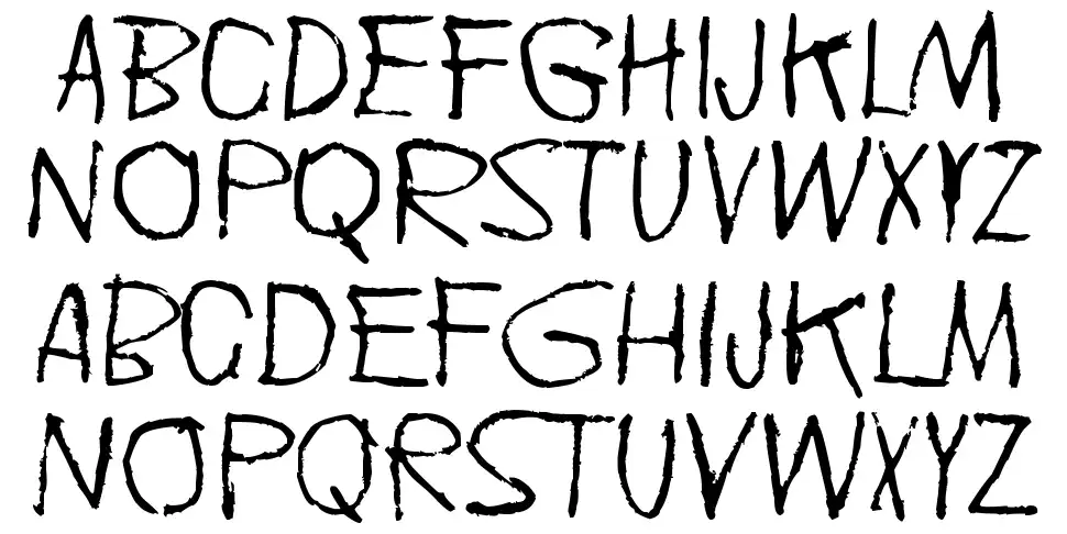 Doublpeoplfont specimens