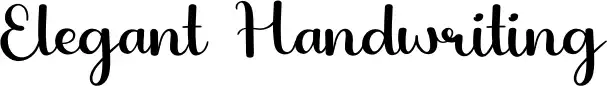 Elegant Handwriting