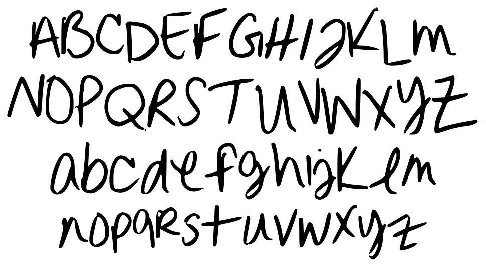 Erinn Handwritingfont specimens