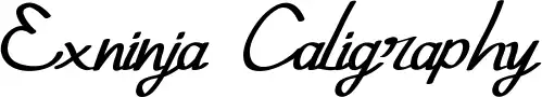 Exninja Caligraphy