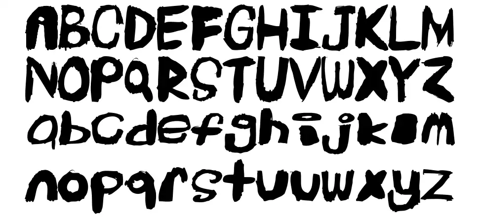 Extinctfont specimens