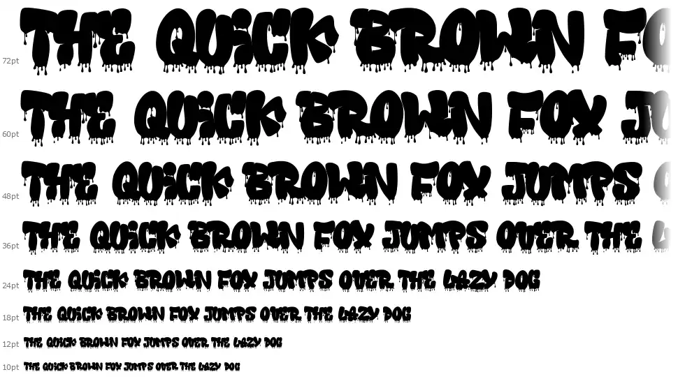 Fallaxe Drip Graffitifont waterfall