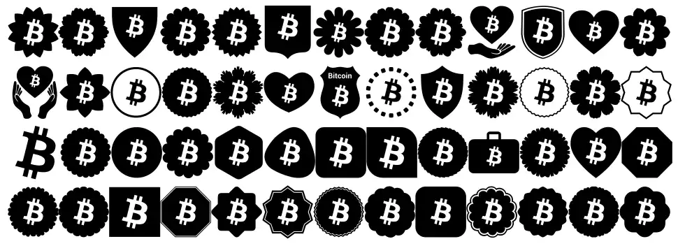 Font Bitcoin Colorfont specimens
