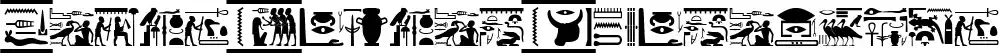 Fonts Vector Hieroglyps