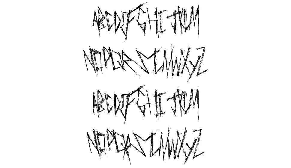 Freaky Manorfont specimens