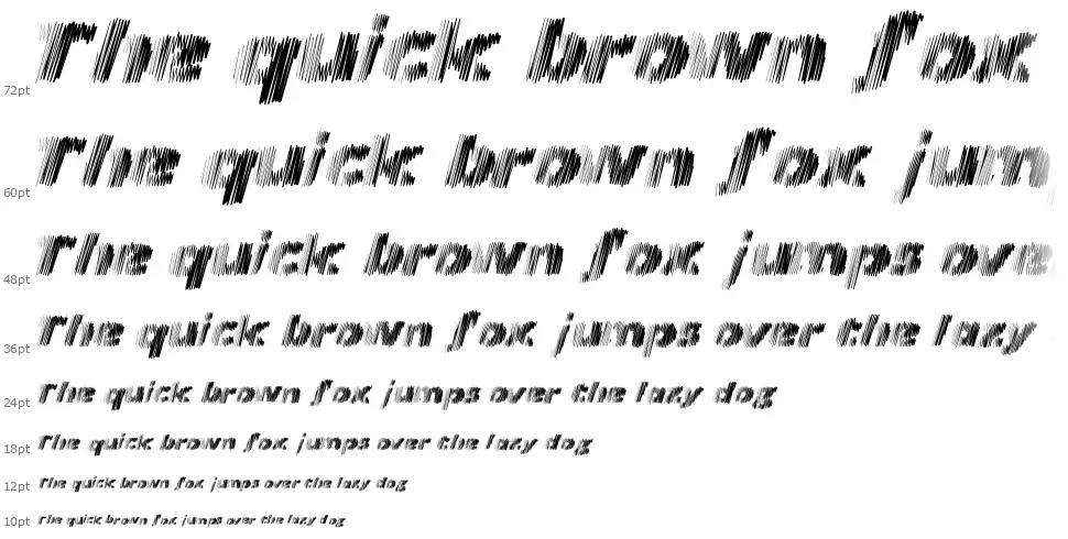 Frequencyfont waterfall