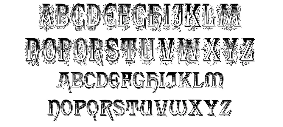 Fresco the Jackson Ürün Özellikleri Fresco the Jacksonfont specimens