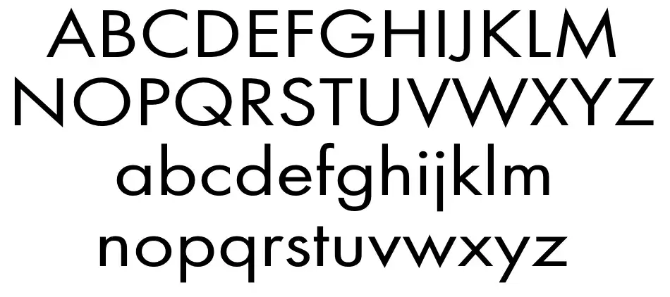 FuturaExt Ürün Özellikleri FuturaExtfont specimens