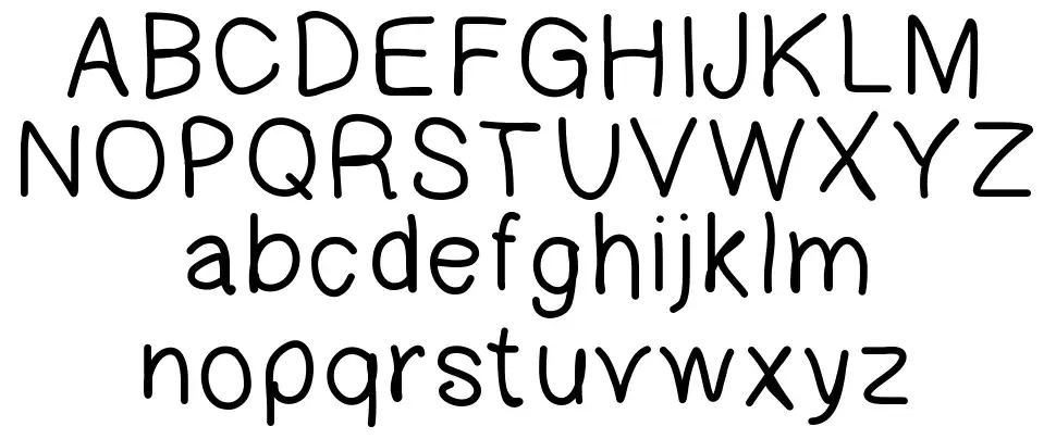 Gaelleings Letterfont specimens