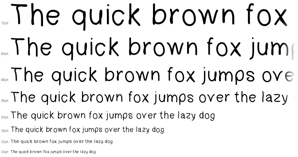 Gaelleings Letterfont waterfall