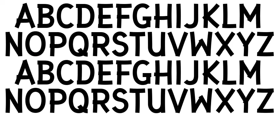 Gaffer Typefont specimens