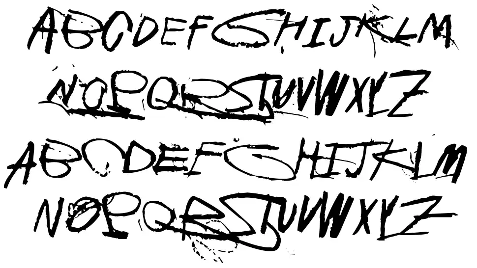 Galvanize Burnfont specimens