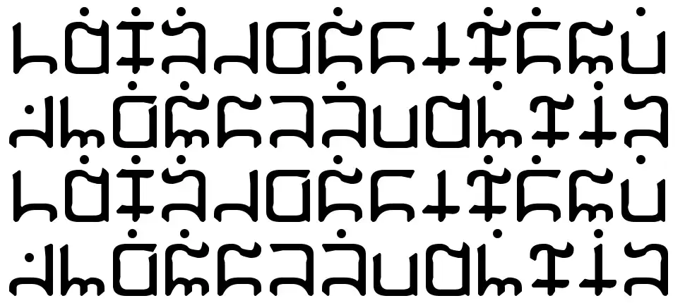 Gargishfont specimens