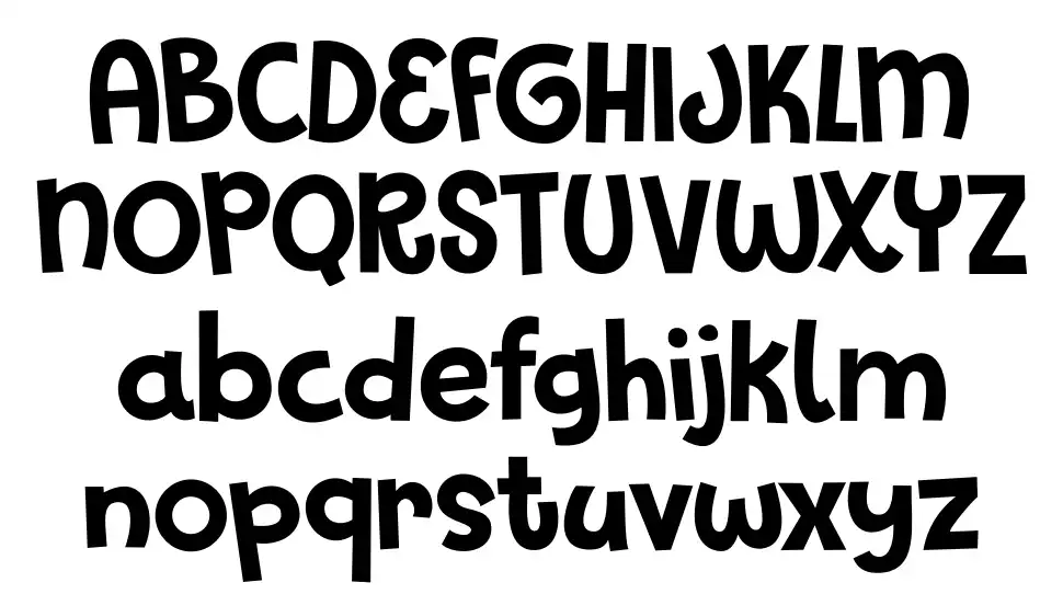 Glitter Candyfont specimens