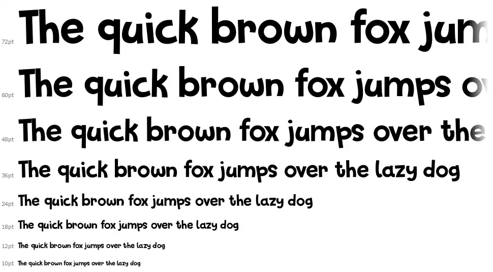 Glitter Candyfont waterfall