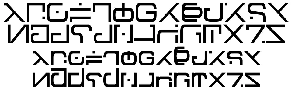 Green Martianfont specimens