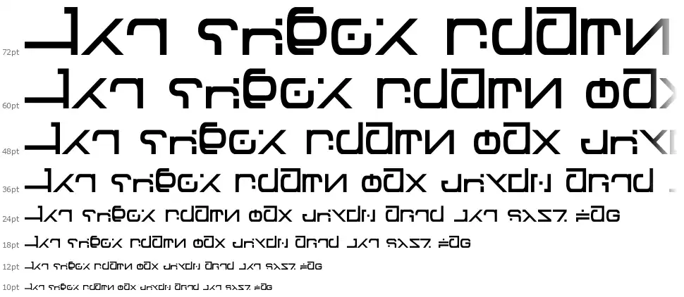 Green Martianfont waterfall