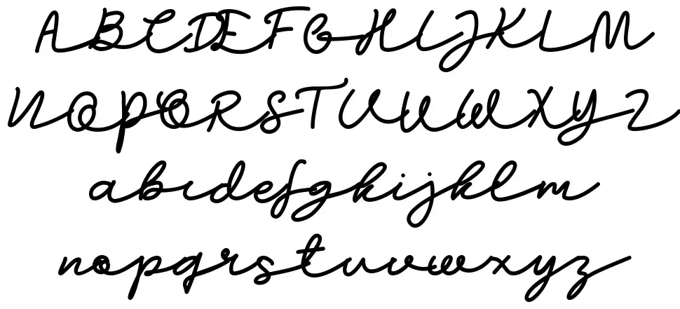 Growing Garden Scriptfont specimens