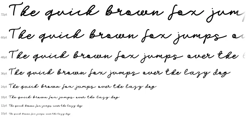 Growing Garden Scriptfont waterfall