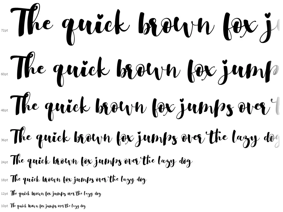 Gulya Scriptfont waterfall