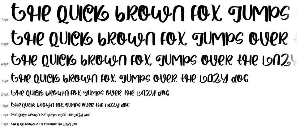 Halloween Spookyfont waterfall