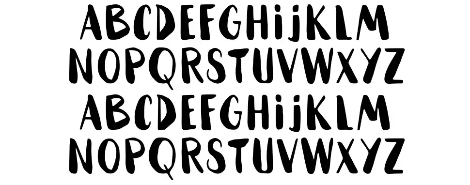 Hammockfont specimens