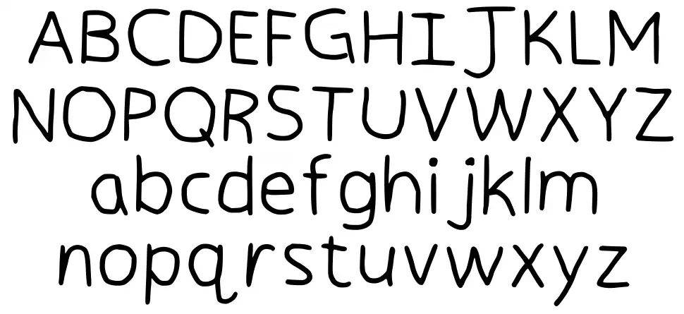 Handwriting Mainfont specimens