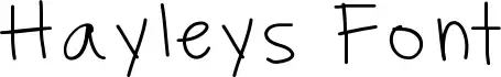 Hayleys Font
