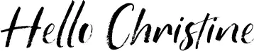 Hello Christine
