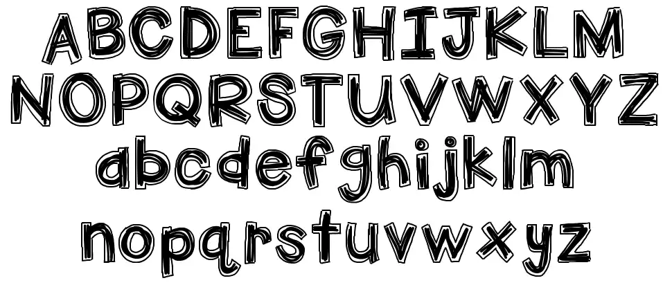 Hello Firstie Big Gulpfont specimens