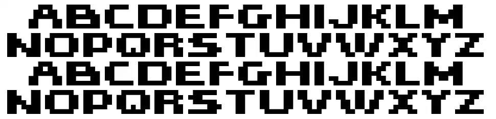 Hiskyflipperfont specimens