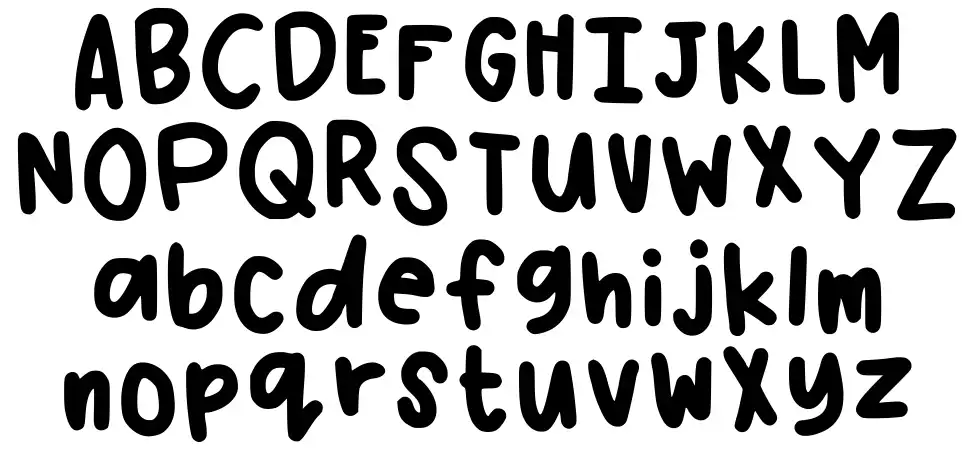 Honey Calm Downfont specimens