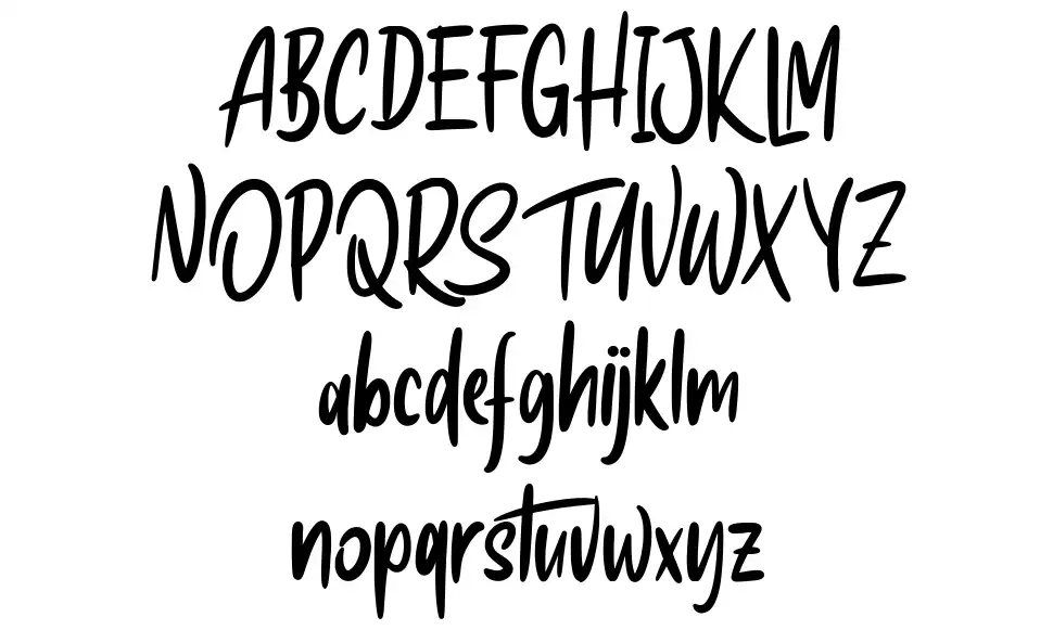 Hooskyfont specimens