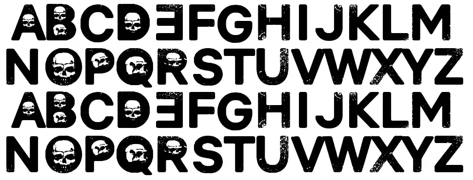 Horror in Laietana Streetfont specimens