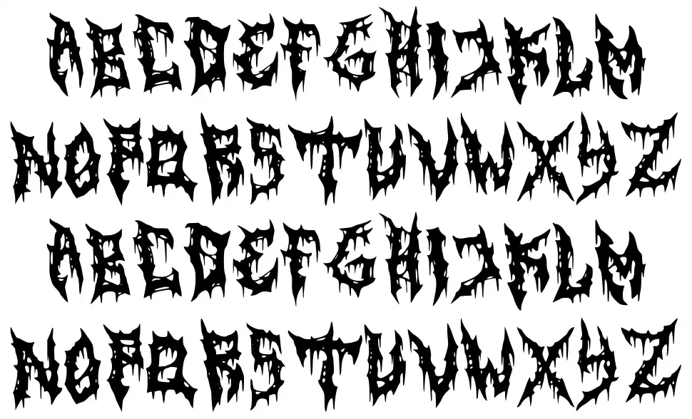 Horrorizerfont specimens