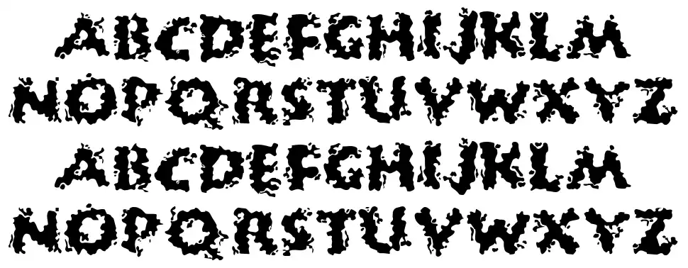 Huckle Bufffont specimens