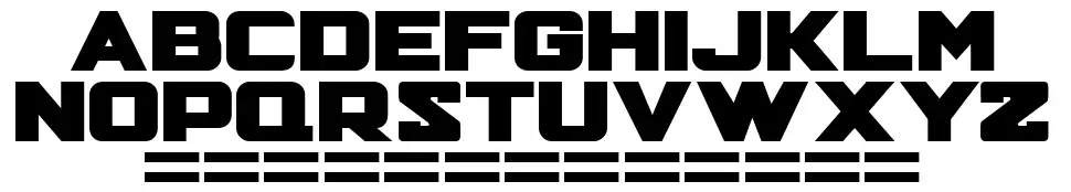 Hunter Squaredfont specimens