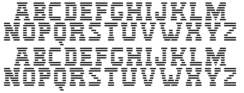 IBM Logofont specimens
