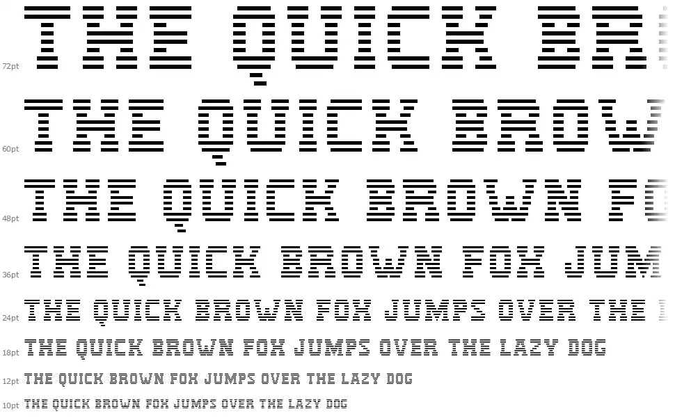 IBM Logofont waterfall