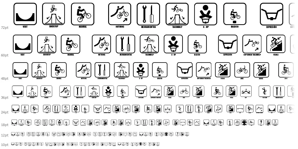 Icono BMXfont waterfall