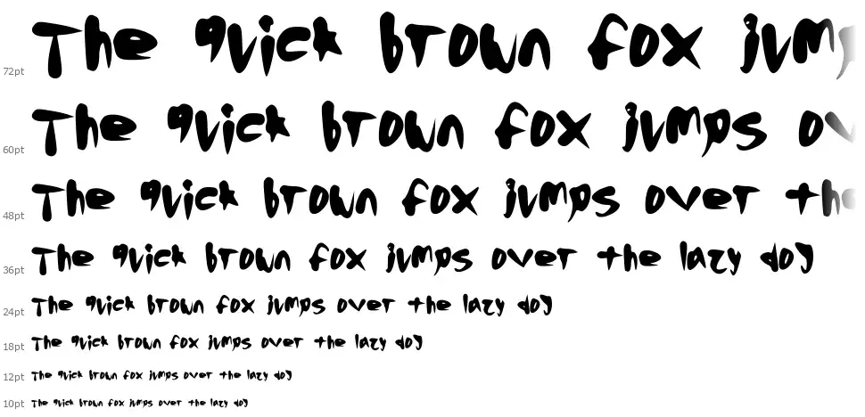 Inexpertedfont waterfall
