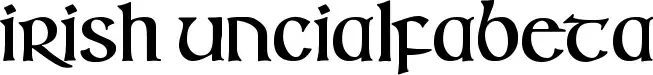 Irish Uncialfabeta