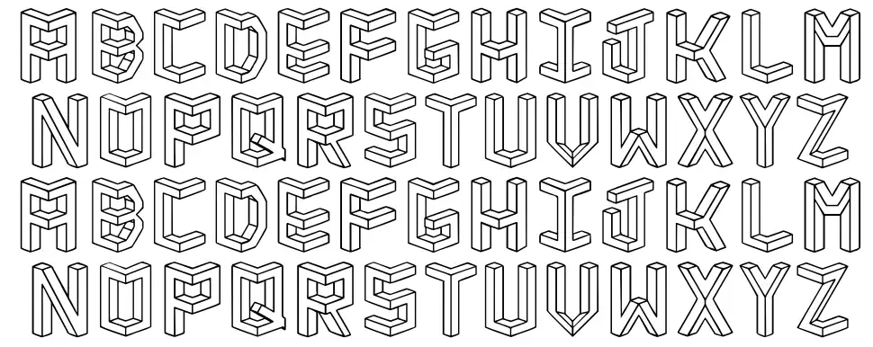 Isometria Clubfont specimens