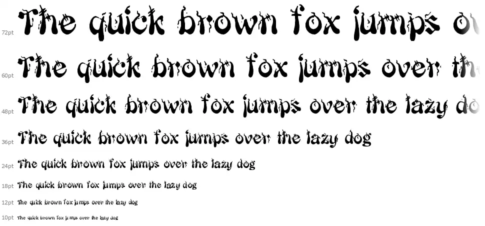 Japanese of 11,077font waterfall