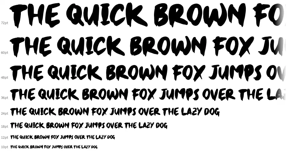 Jet Brushfont waterfall