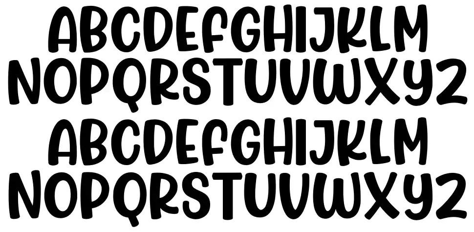 Jumping Unicornfont specimens