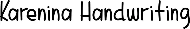 Karenina Handwriting